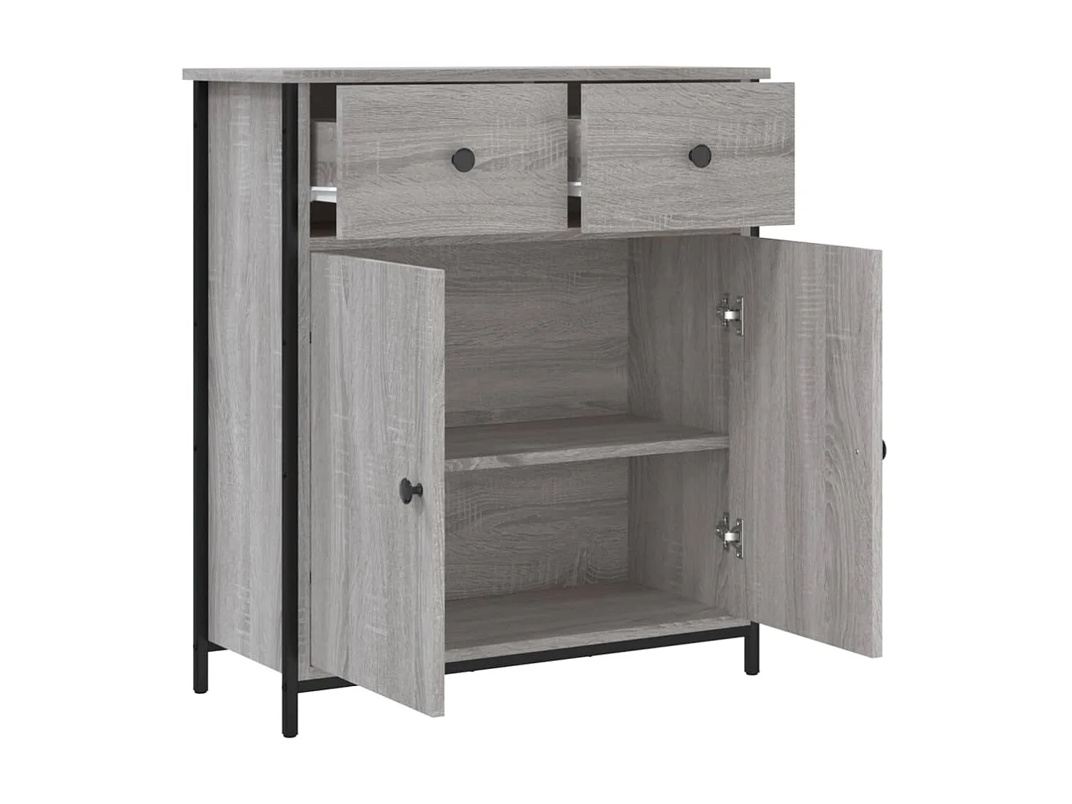 Sideboard Lowboard - Grau Sonoma 70x30x80 cm Holzwerkstoff -RM76920