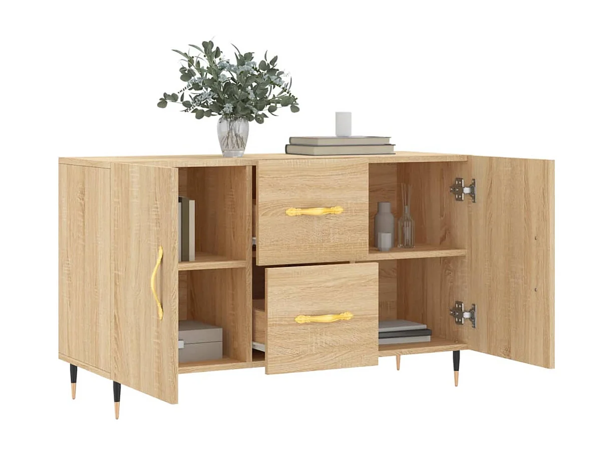 Sideboard Anrichte Sonoma-Eiche 100x36x60 cm Holzwerkstoff -RM97303