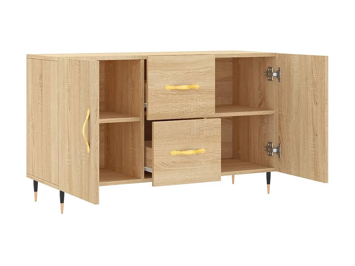 Sideboard Anrichte Sonoma-Eiche 100x36x60 cm Holzwerkstoff -RM97303