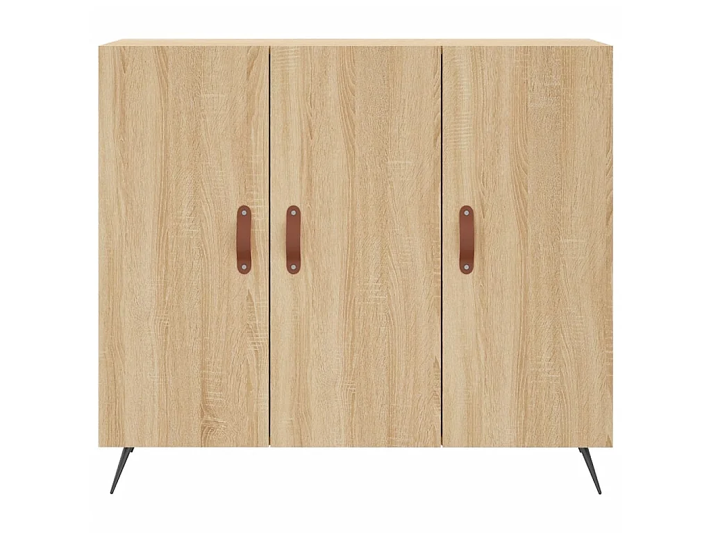 Sideboard Anrichte Sonoma-Eiche 90x34x80 cm Holzwerkstoff -RM18458