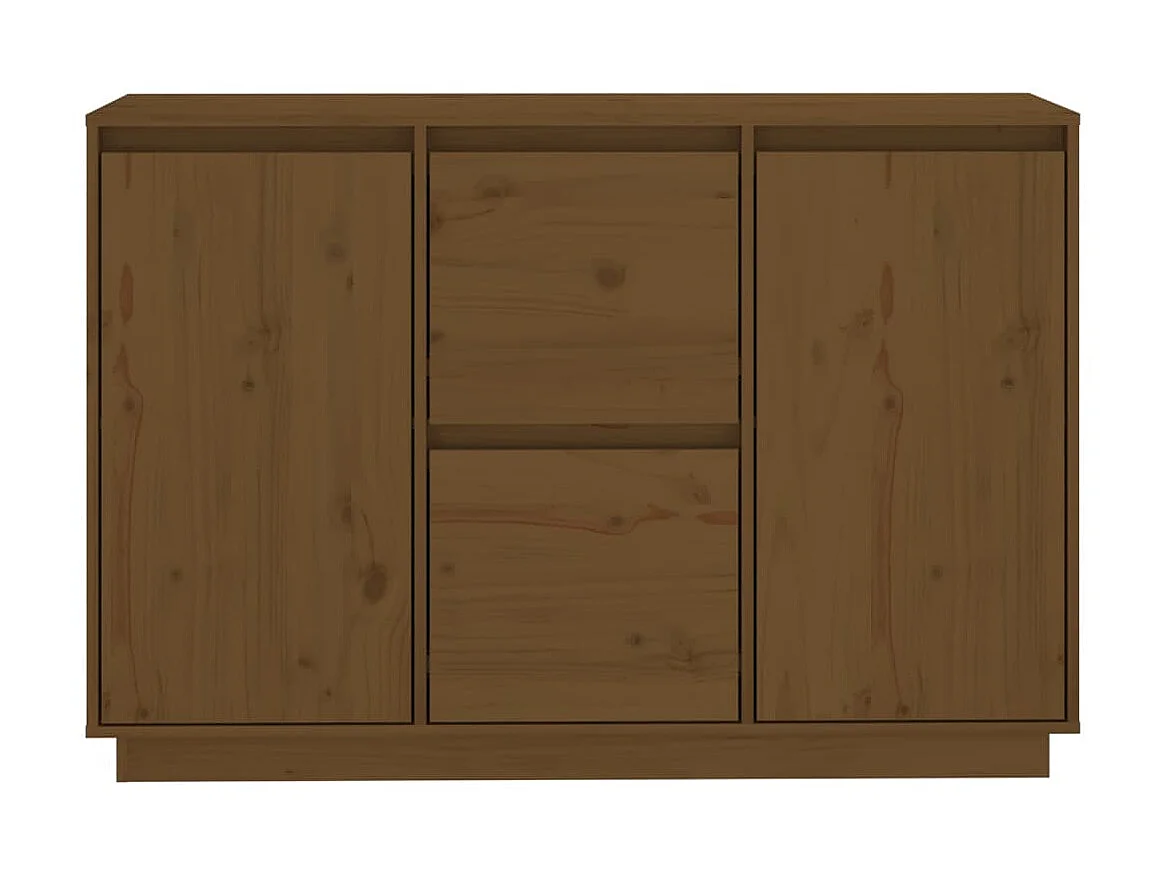 Sideboard Lowboard - Honigbraun 111x34x75 cm Massivholz Kiefer -RM65076