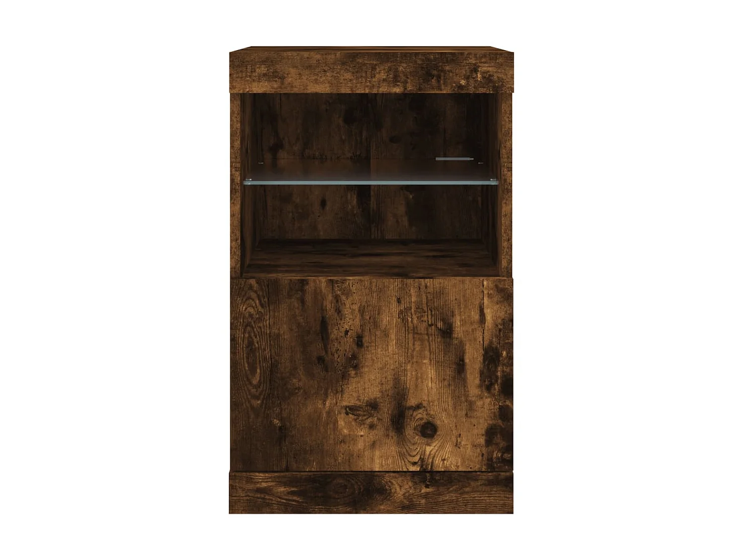 Sideboard mit LED-Leuchten Anrichte Räuchereiche 41x37x67 cm -RM62898