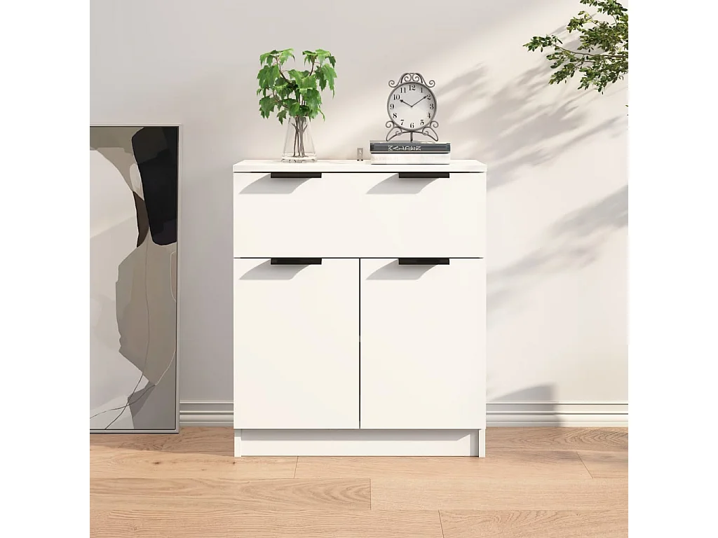 Sideboard Weiß Anrichte 60x30x70 cm Holzwerkstoff -RM72952