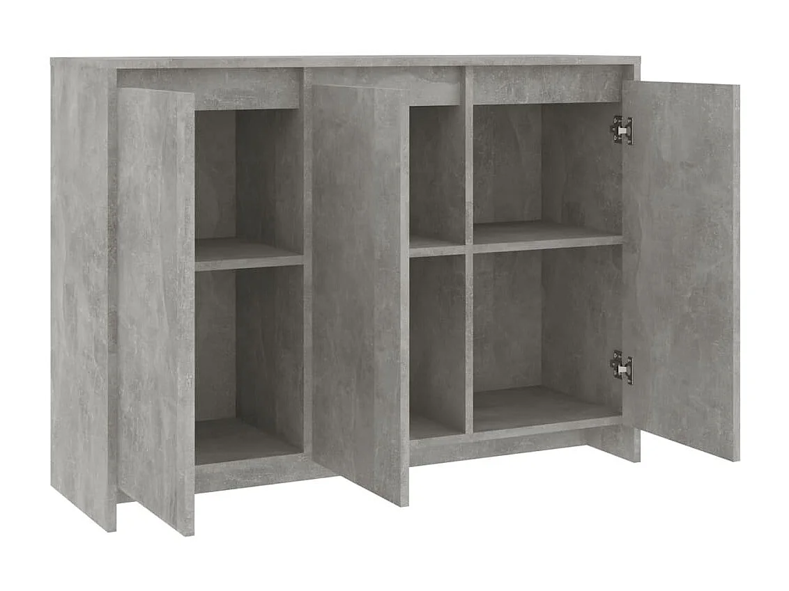 Sideboard Lowboard - Betongrau 102x33x75 cm Holzwerkstoff -RM18777
