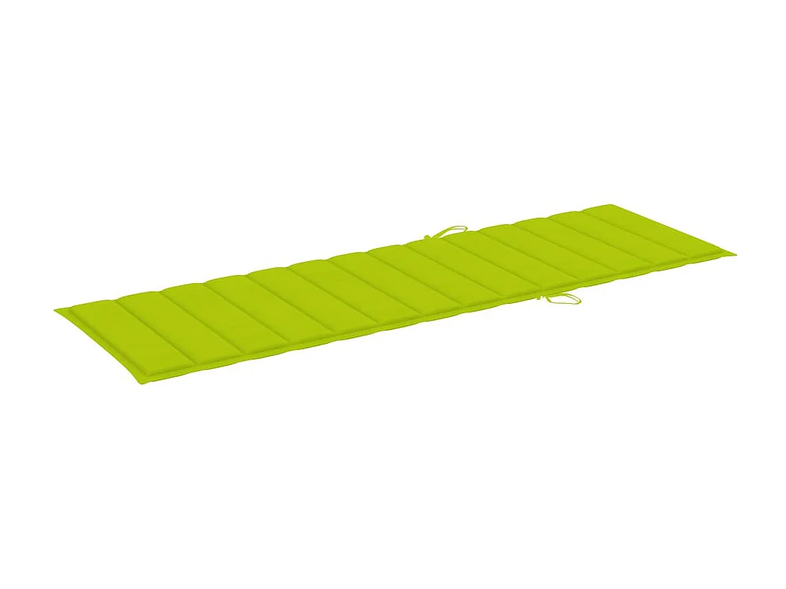 Bain de soleil avec coussin vert vif Bois de pin imprégné SEF12361