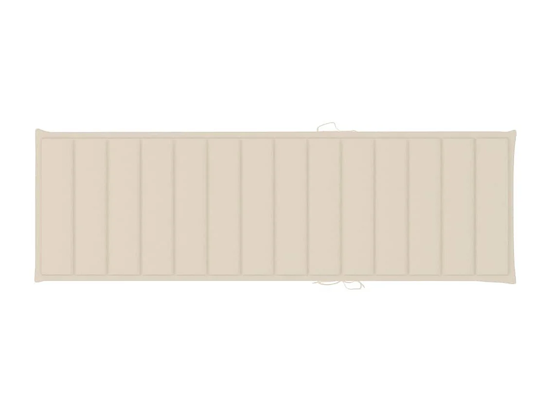 Bain de soleil avec coussin crème Bois de pin imprégné SEF59061