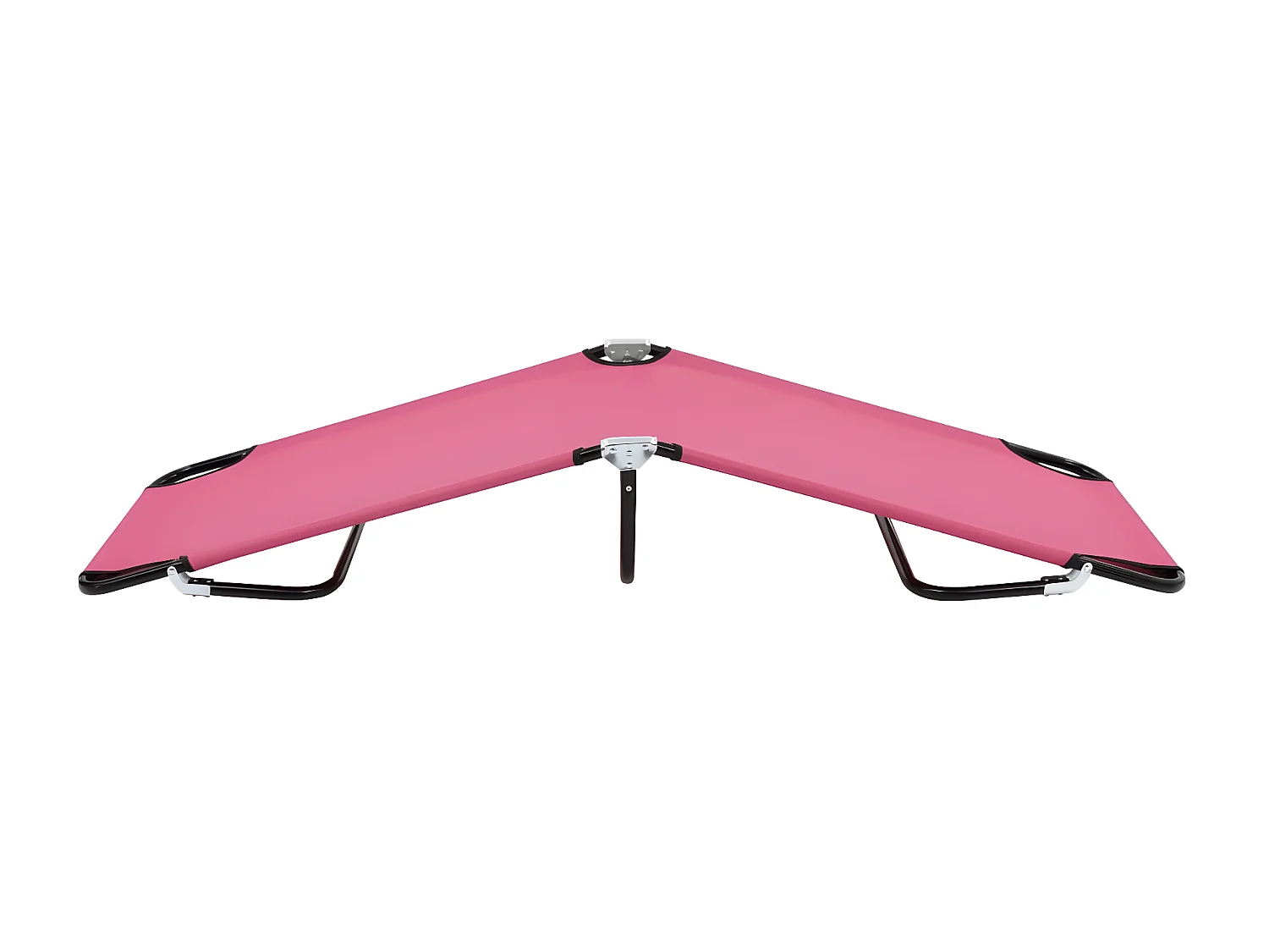 Ligbed inklapbaar staal roze NL844397