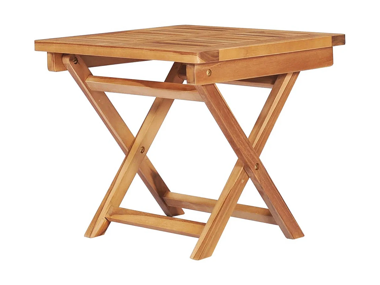 Ligbed met tafel en kussen massief teakhout NL287298