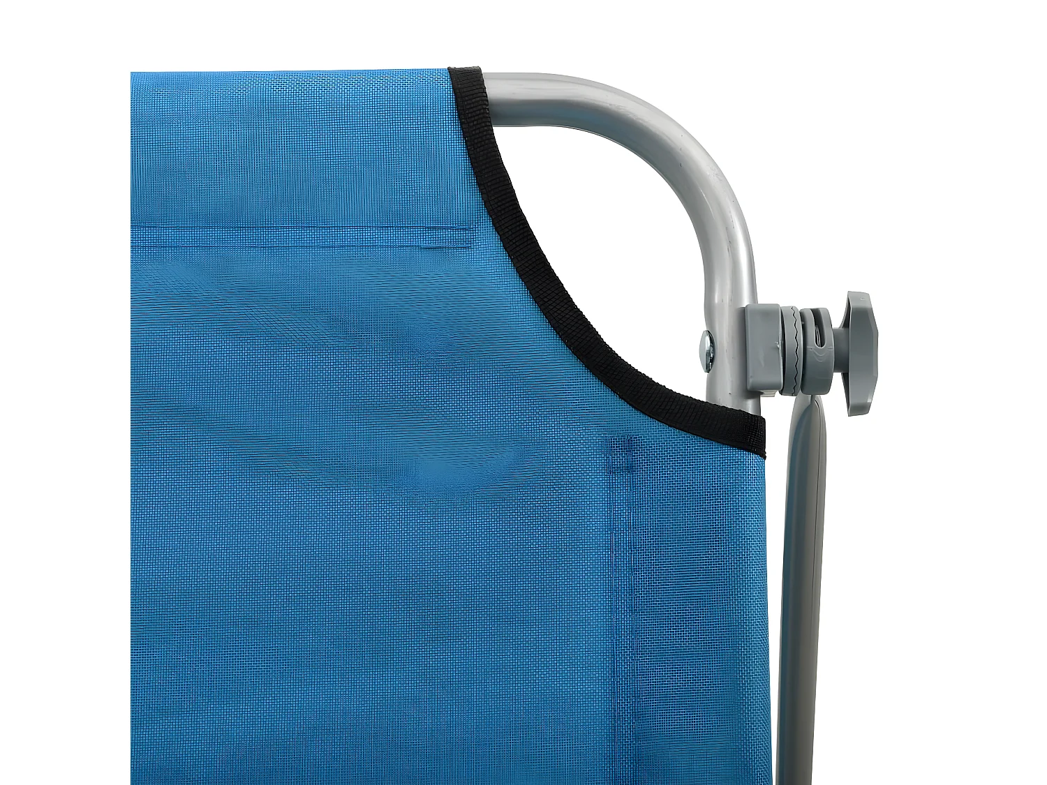 Bain de soleil avec auvent Acier Bleu SEF74315