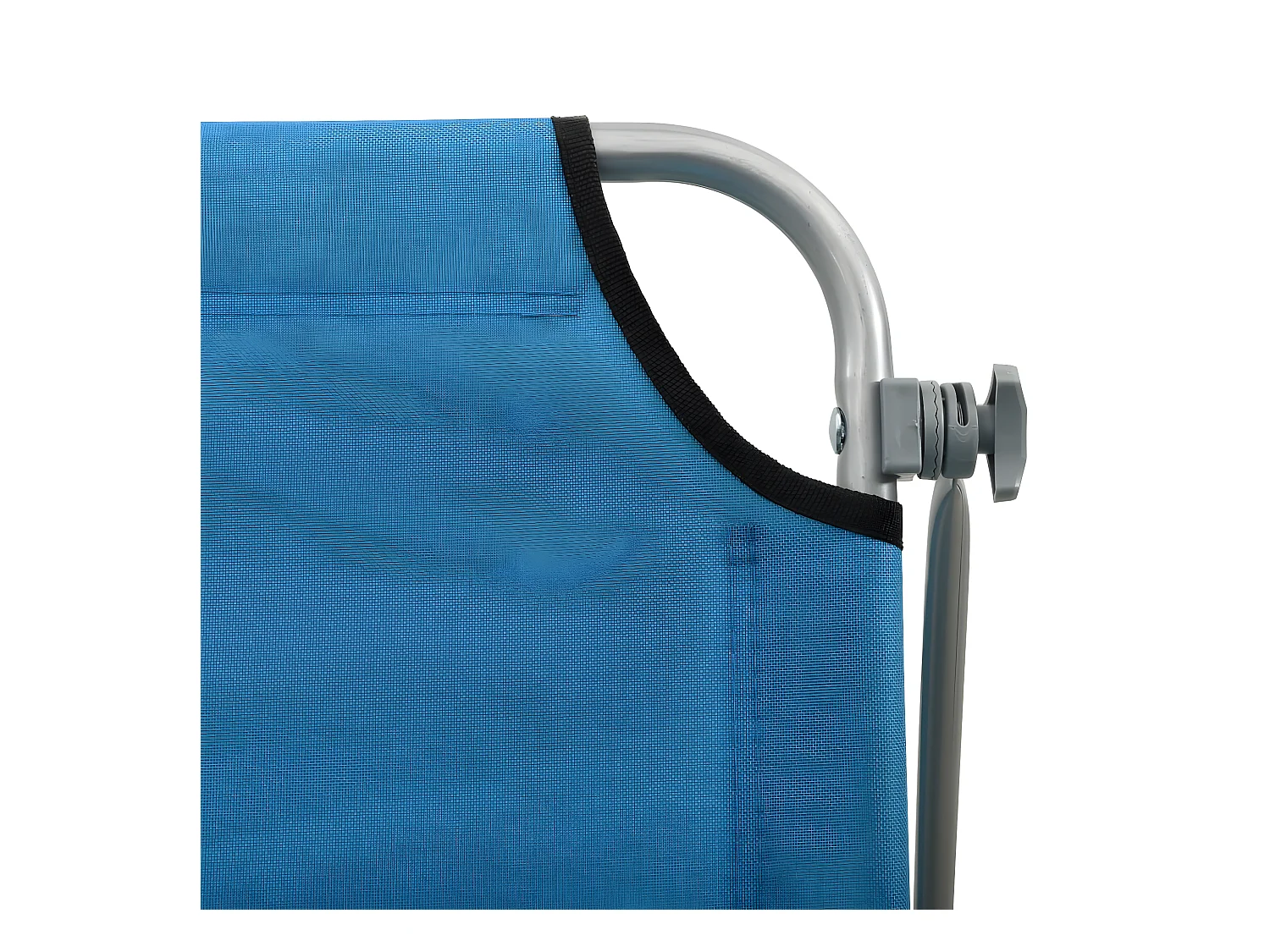 Ligbed met luifel staal staalblauw NL156668