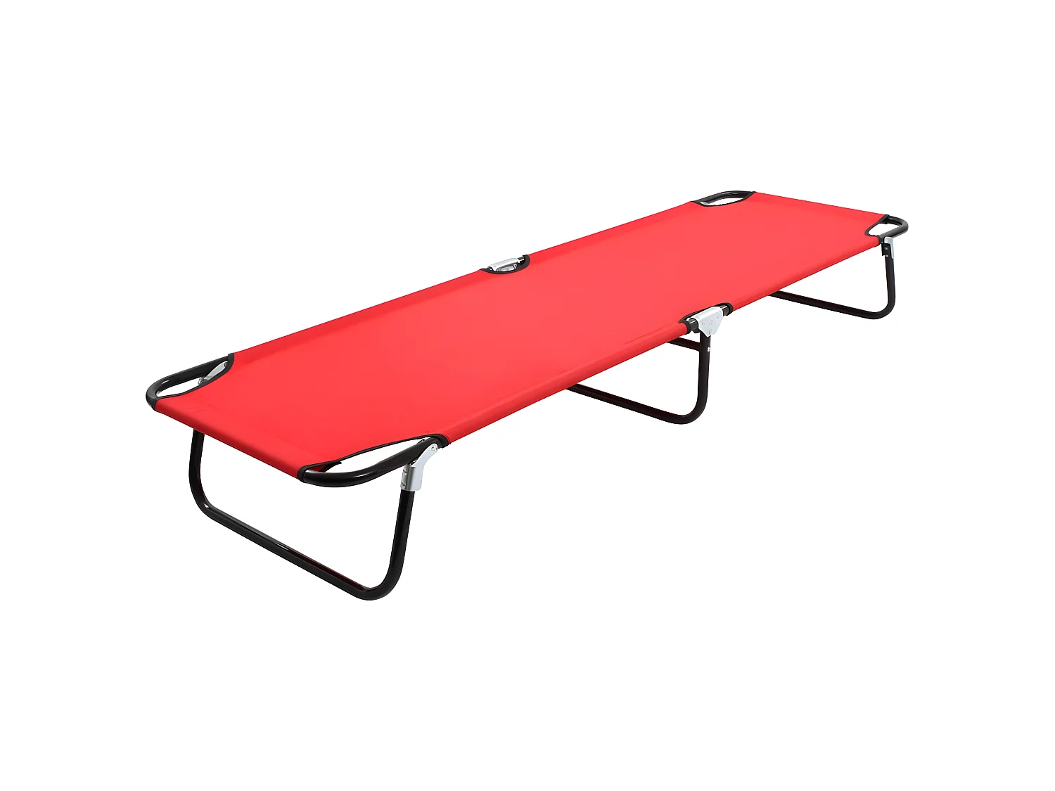 Tumbona plegable acero roja ES90674
