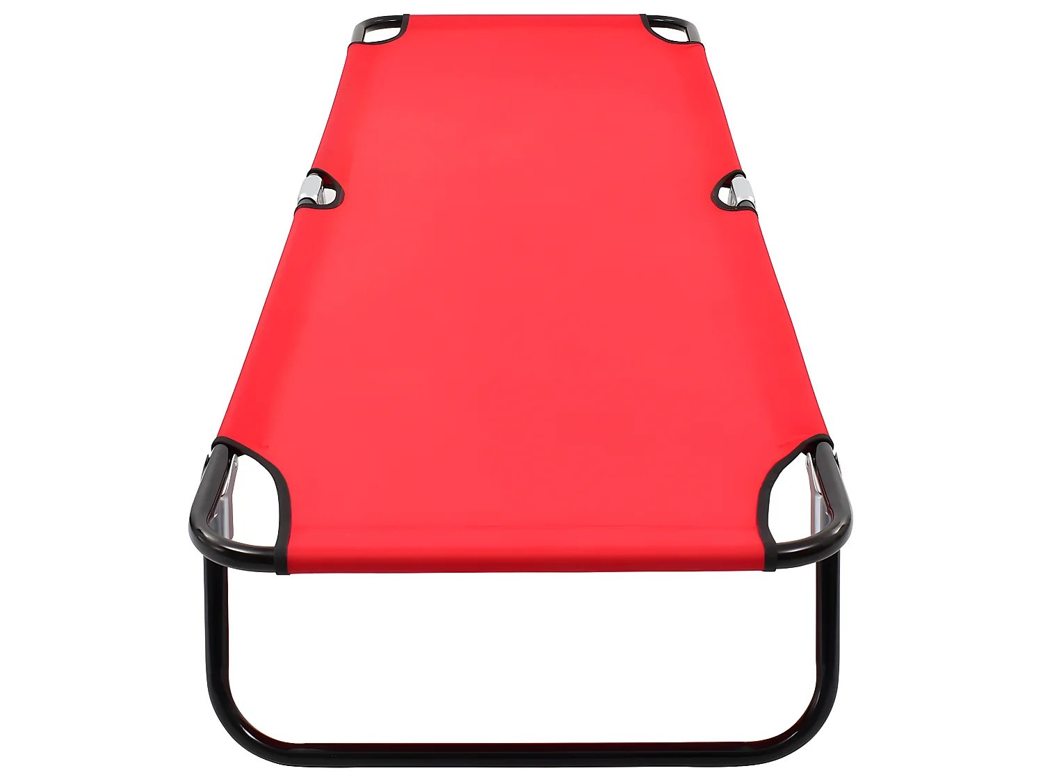 Tumbona plegable acero roja ES90674