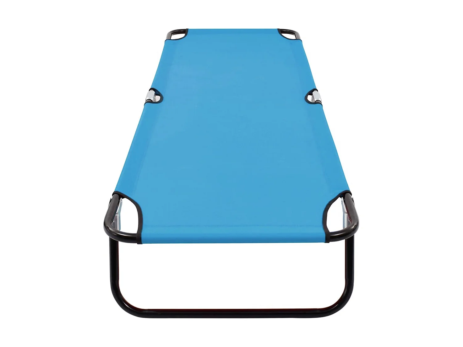 Bain de soleil pliable Acier Bleu turquoise SEF70966