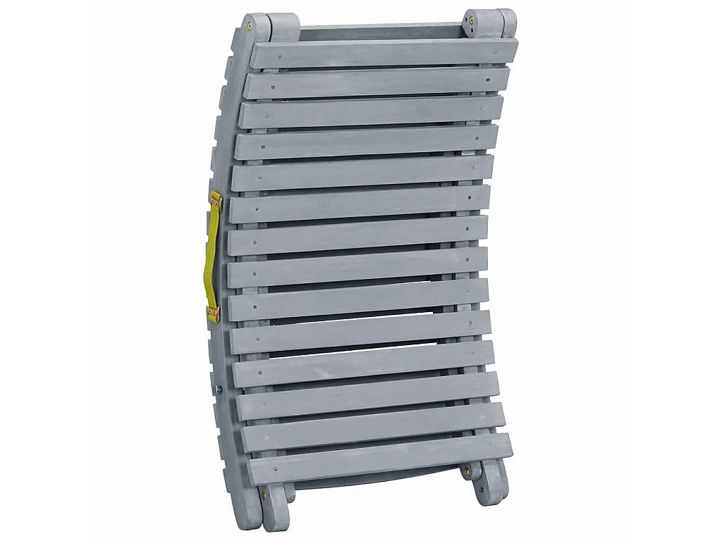 Bain de soleil Délavage gris Bois d'acacia solide SEF34900