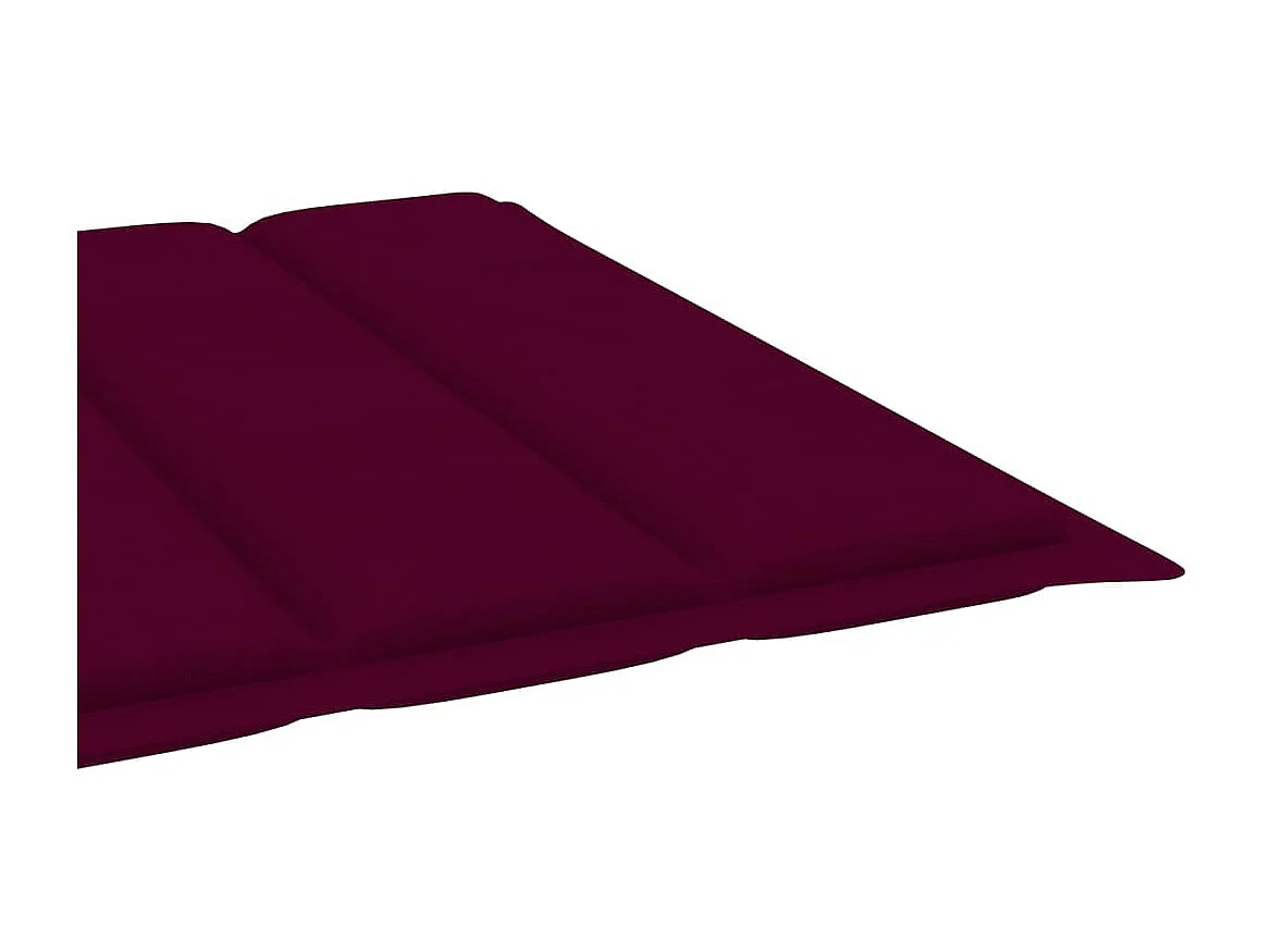 Bain de soleil de jardin avec table et coussin Pin imprégné SEF72740