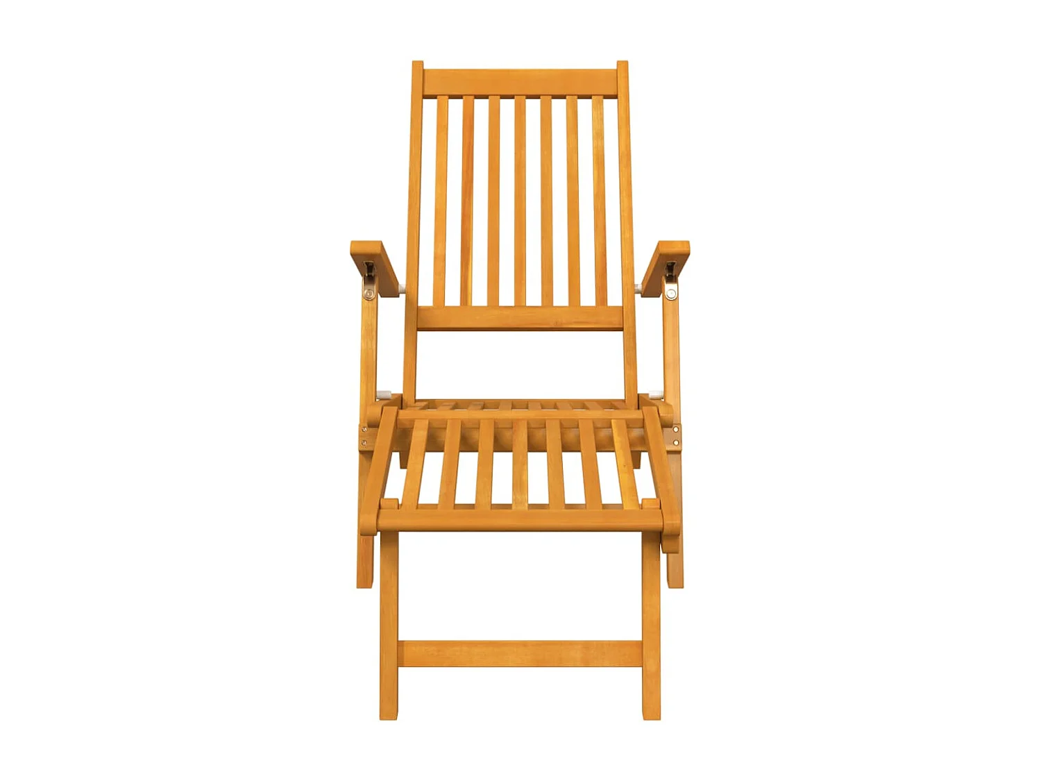 Terrasstoelen 2 st met voetensteun massief acaciahout NL930244