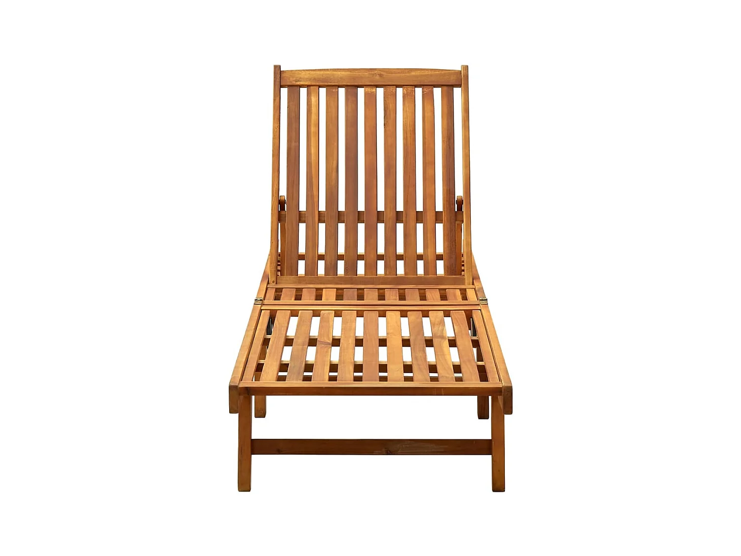 Bain de soleil avec coussin Bois d'acacia solide PEWV20065
