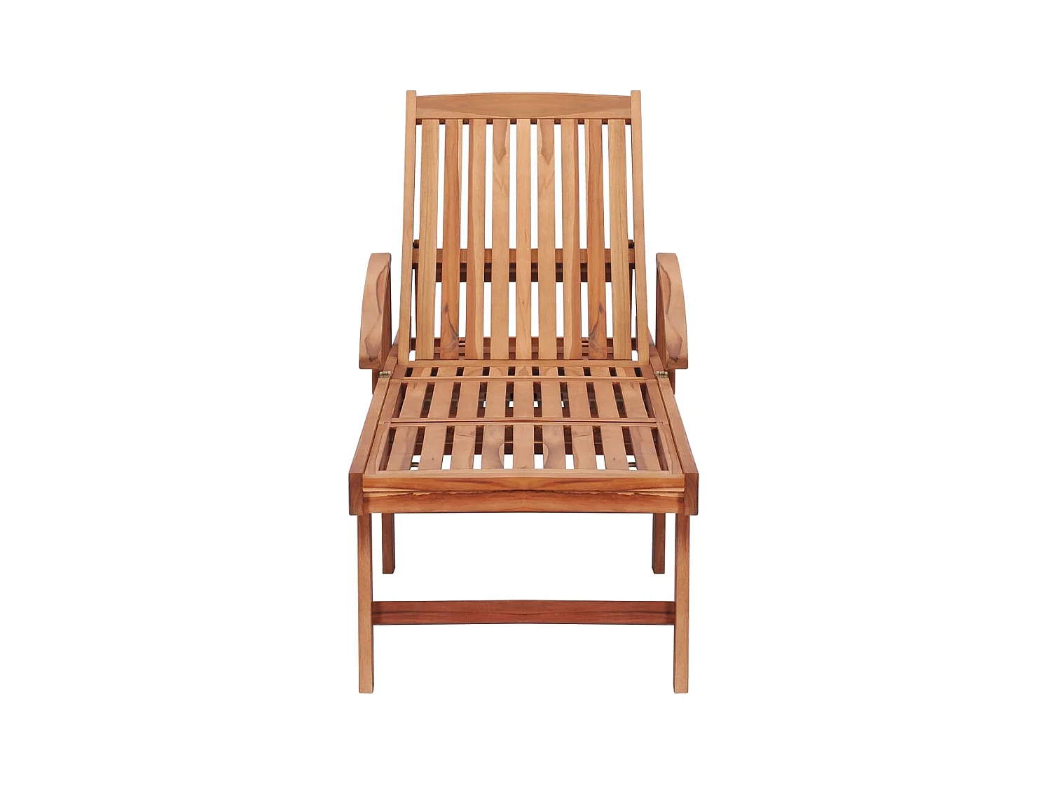 Tumbona con cojín verde madera maciza de teca ES76118