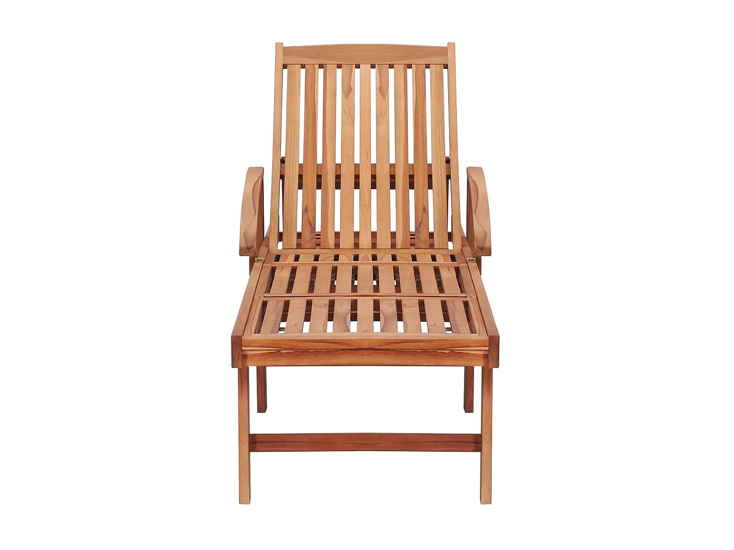 Tumbona con cojín azul royal madera maciza de teca ES48875