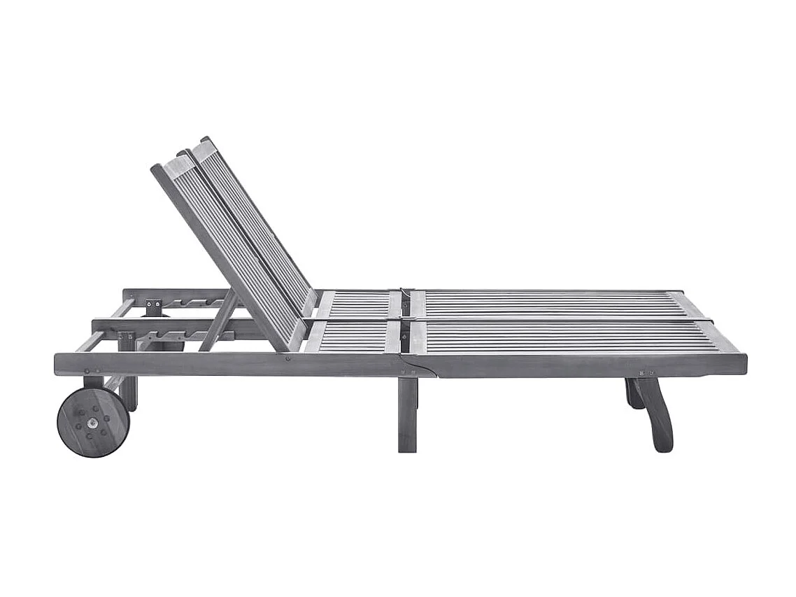 Tumbona para 2 personas madera maciza de acacia ES42983