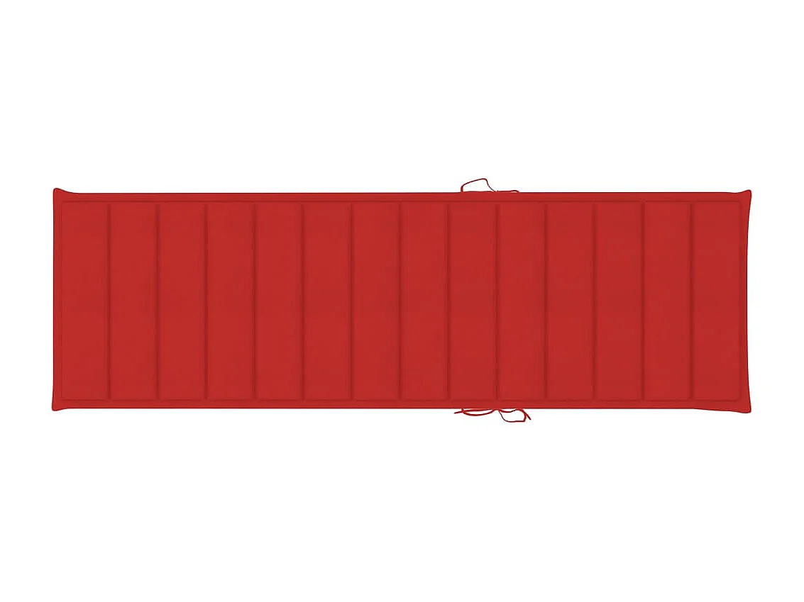 Bain de soleil de jardin avec table et coussin Pin imprégné SEF18289