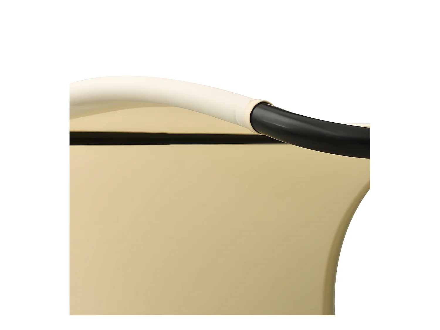 Tumbona doble con toldo textilene verde y crema ES86094