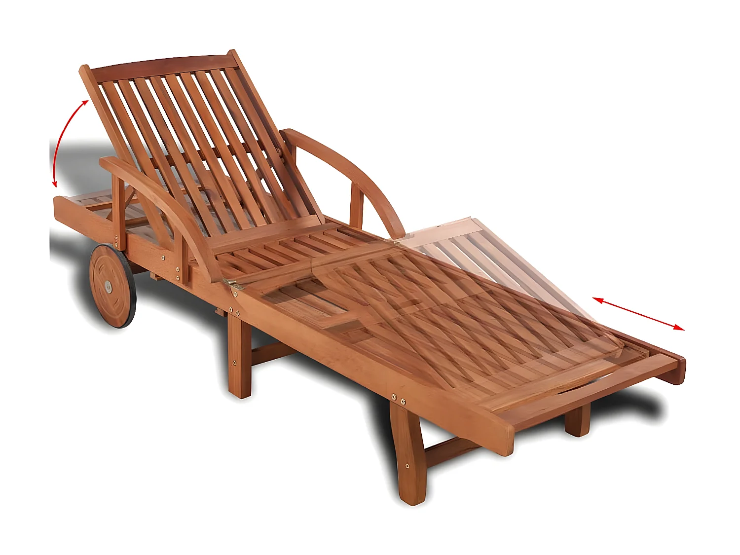 Bain de soleil Bois d'acacia solide SEF63016