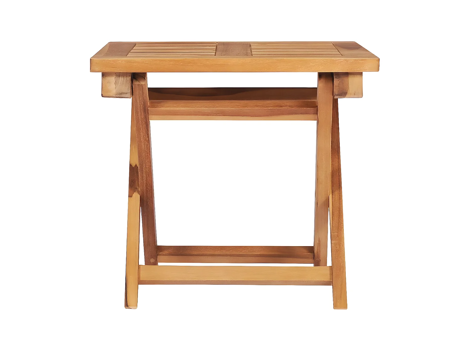 Bain de soleil avec table et coussin Bois de teck solide SEF70911
