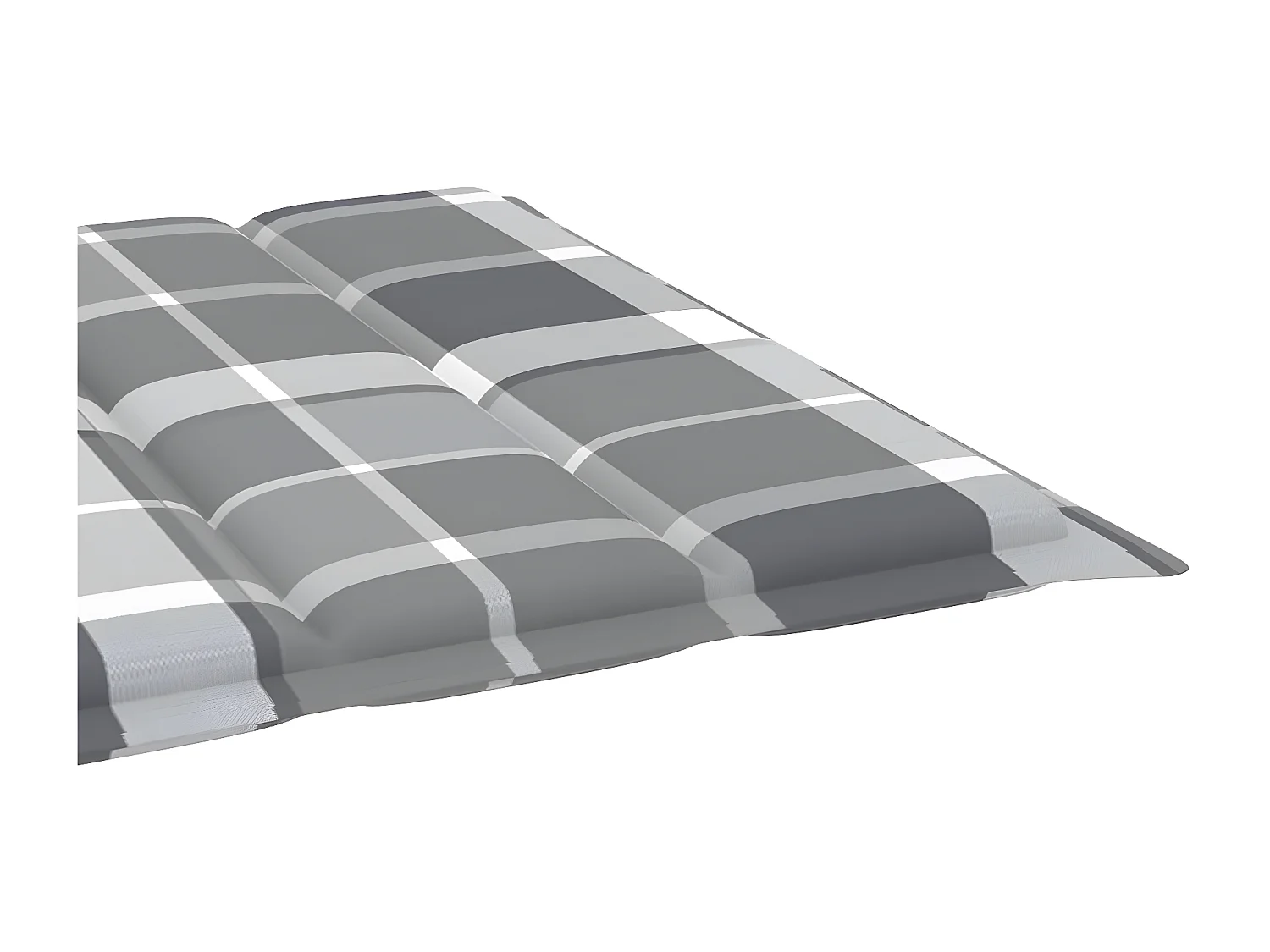 Bain de soleil avec coussin Bois d'acacia solide PEWV38867