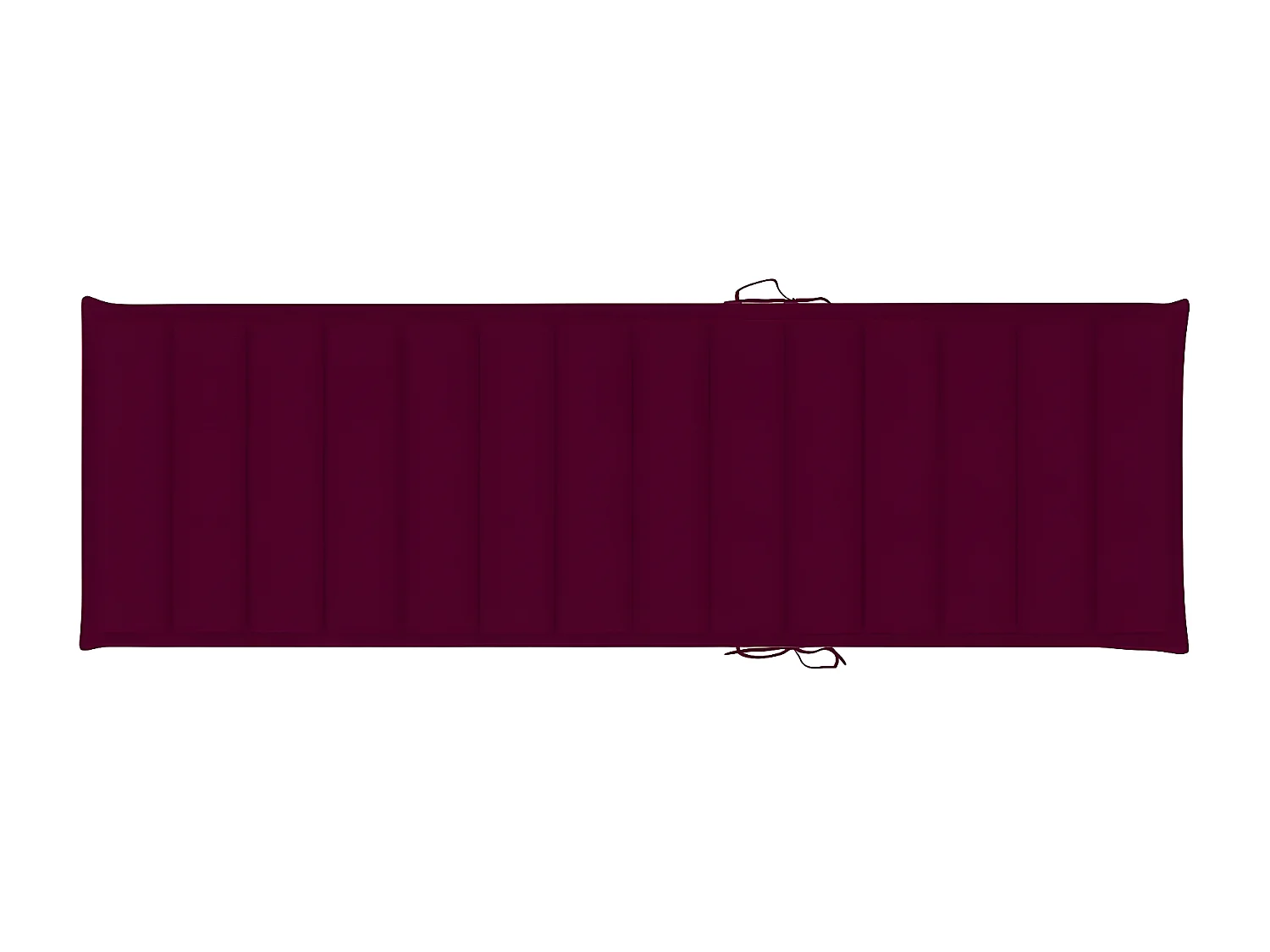 Bain de soleil avec coussin Bois d'acacia solide PEWV26836