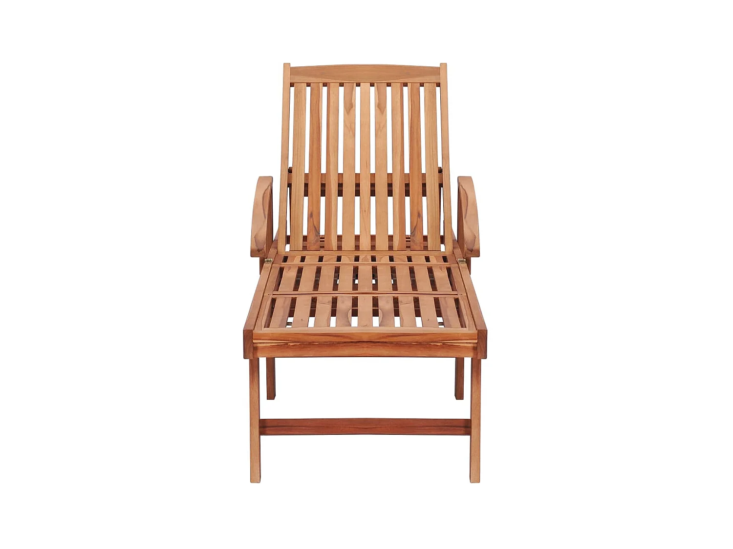 Bain de soleil avec coussin anthracite Bois de teck solide SEF27411