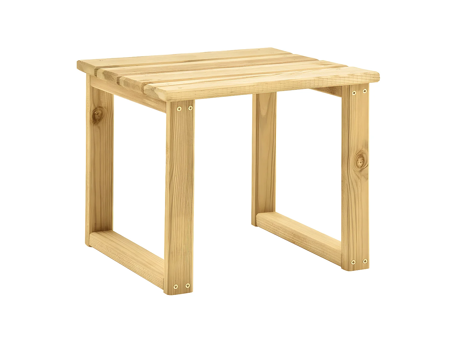 Bain de soleil de jardin avec table et coussin Pin imprégné SEF65926