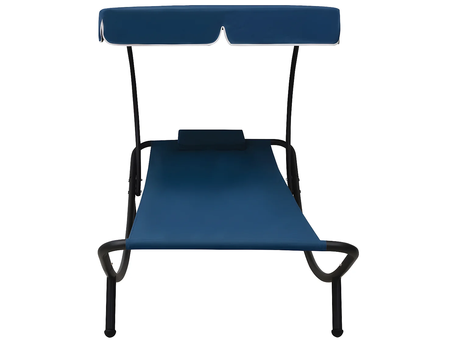 Bain de soleil avec auvent et oreiller Bleu PEWV35075