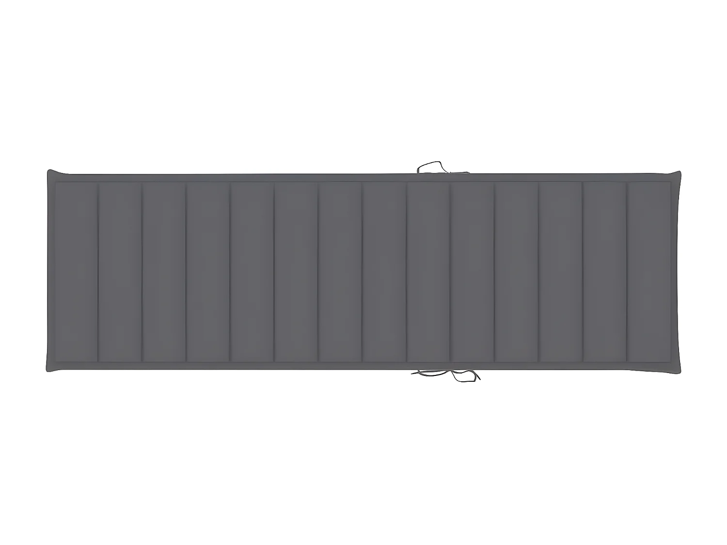 Bain de soleil avec coussin Bois d'acacia solide PEWV56542