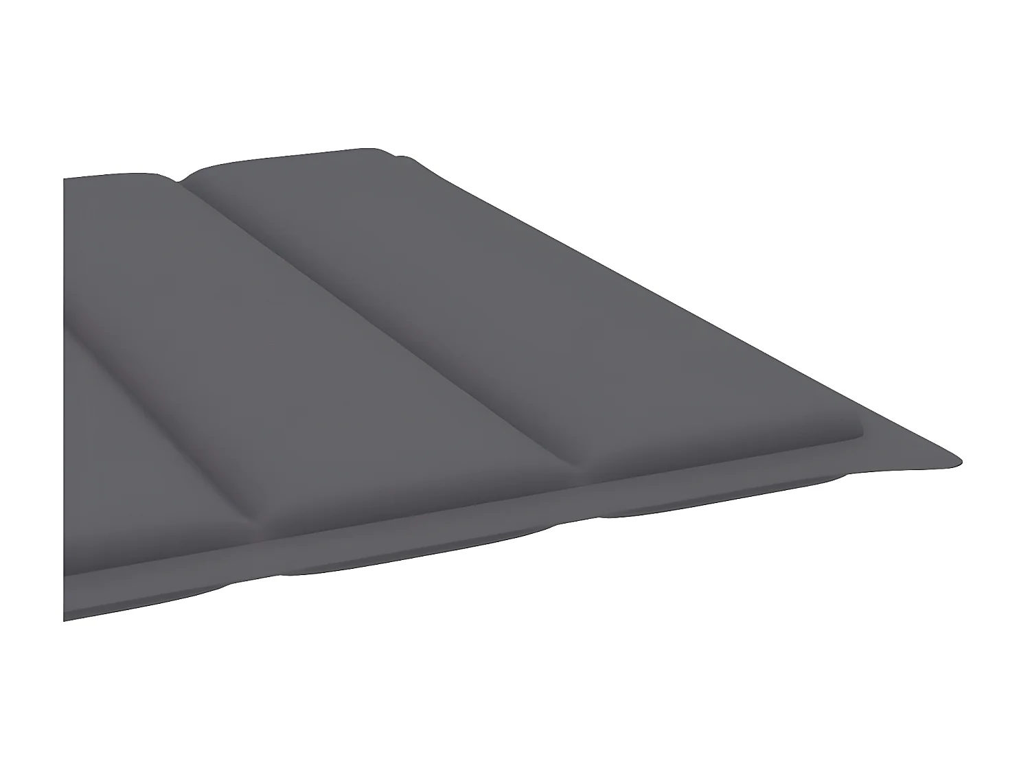 Bain de soleil avec coussin Bois d'acacia solide PEWV56542