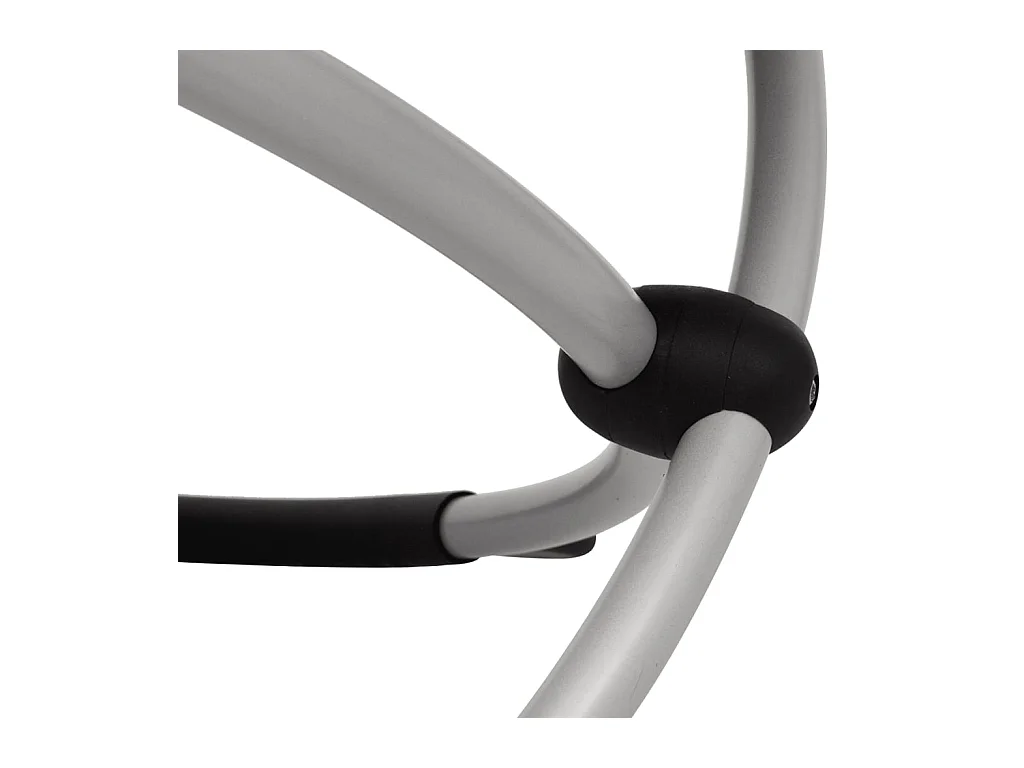 Tumbona geométrica de jardín de acero verde ES75630