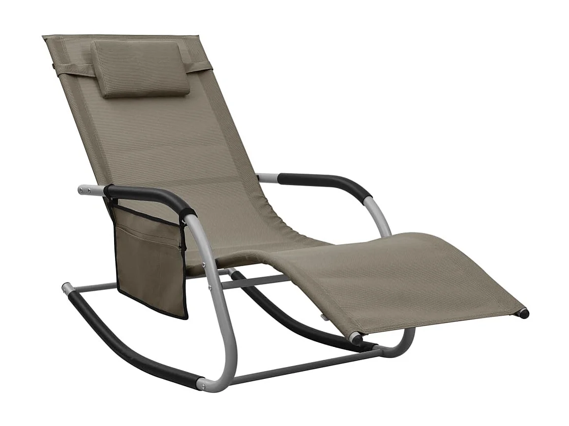 Bain de soleil Textilène Taupe et gris SEF21288