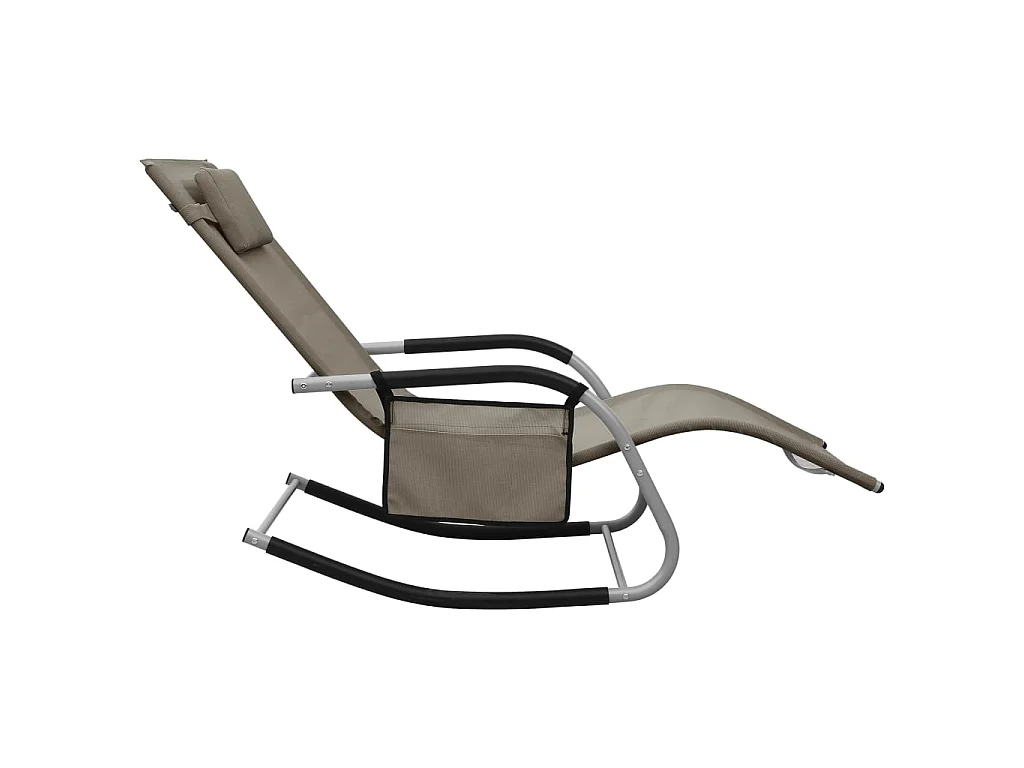 Bain de soleil Textilène Taupe et gris SEF21288