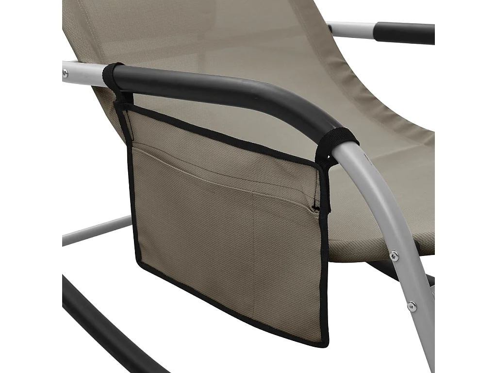 Bain de soleil Textilène Taupe et gris SEF21288