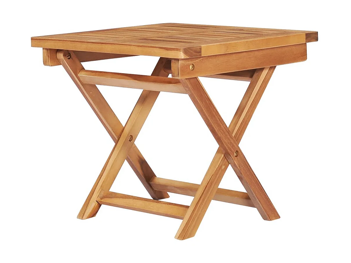 Bain de soleil avec table et coussin Bois de teck solide SEF15568