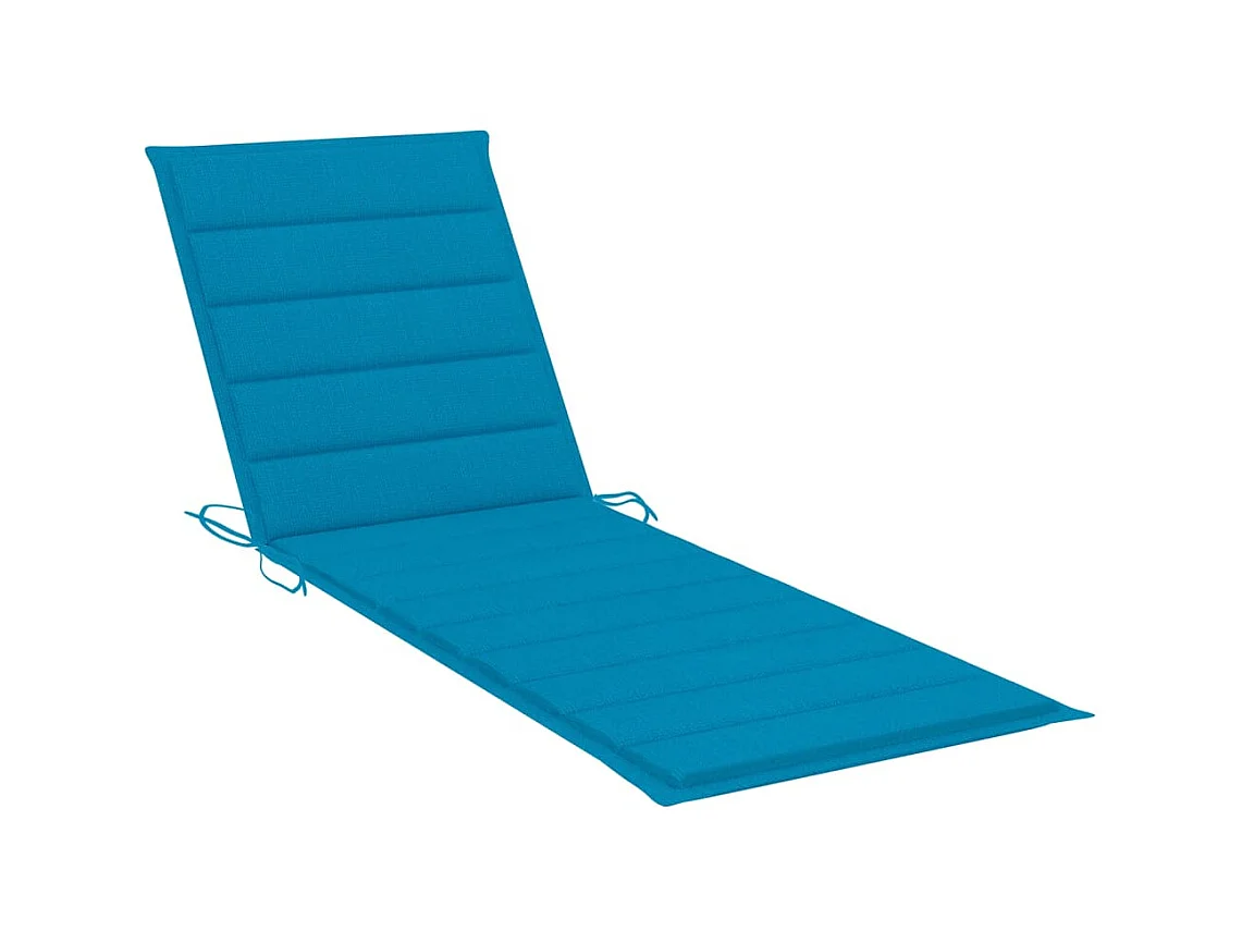 Bain de soleil de jardin avec table et coussin Pin imprégné SEF62484