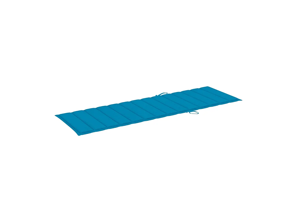 Bain de soleil de jardin avec table et coussin Pin imprégné SEF62484