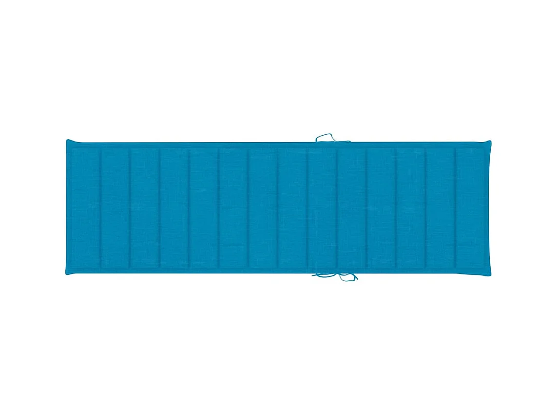 Bain de soleil de jardin avec table et coussin Pin imprégné SEF62484
