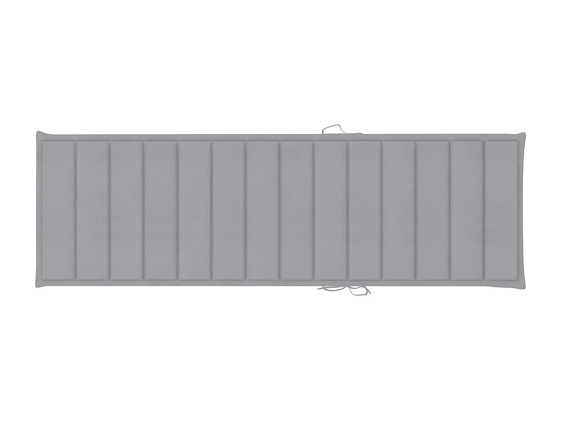 Bain de soleil avec coussin Bois d'acacia solide PEWV73110