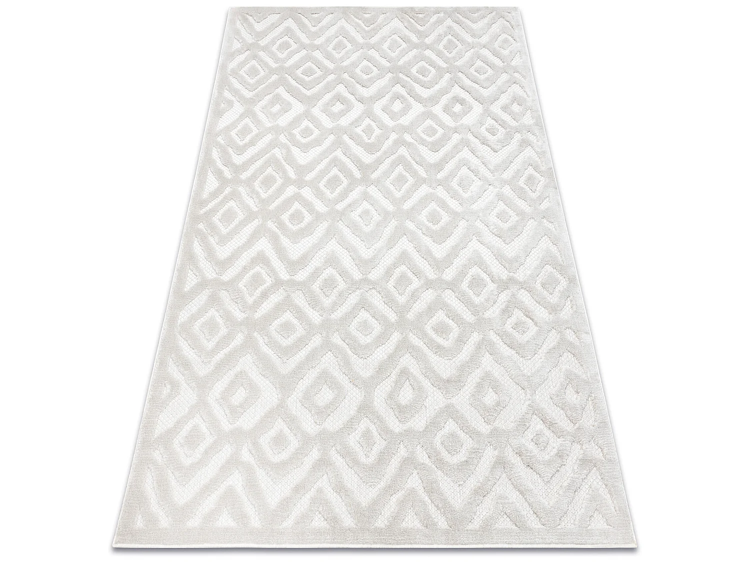 Tapis SANTO SIZAL 58381 diamants, zigzag beige 160x220 cm