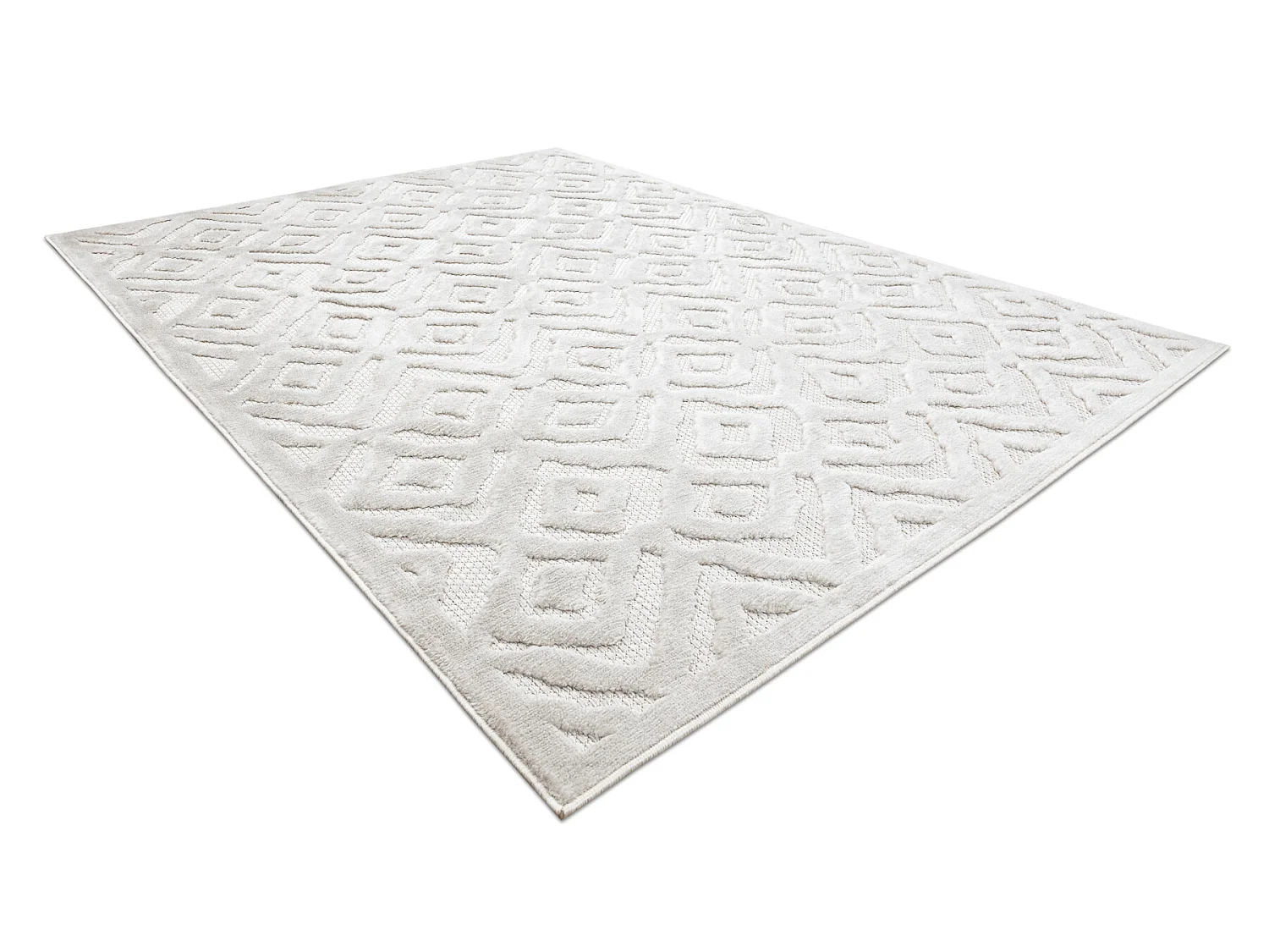 Tapis SANTO SIZAL 58381 diamants, zigzag beige 160x220 cm