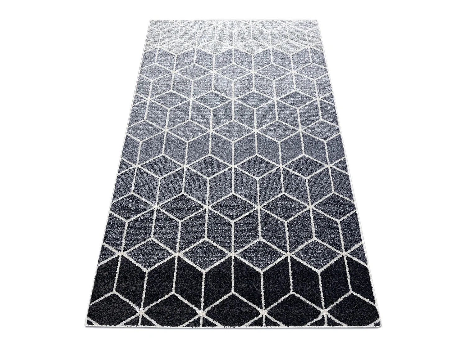 Tapis HEOS 78590 crème / argent / anthracite CUBE 160x220 cm