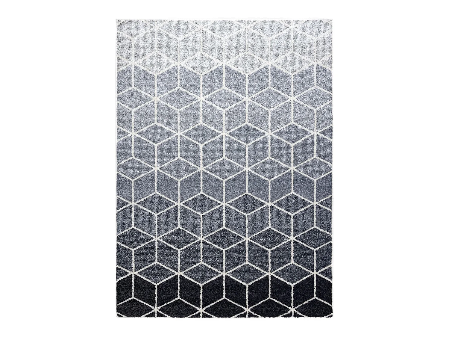 Tapis HEOS 78590 crème / argent / anthracite CUBE 160x220 cm