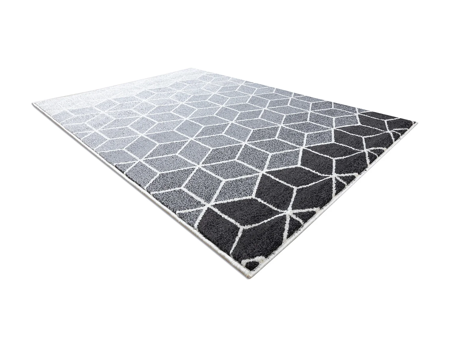 Tapis HEOS 78590 crème / argent / anthracite CUBE 160x220 cm