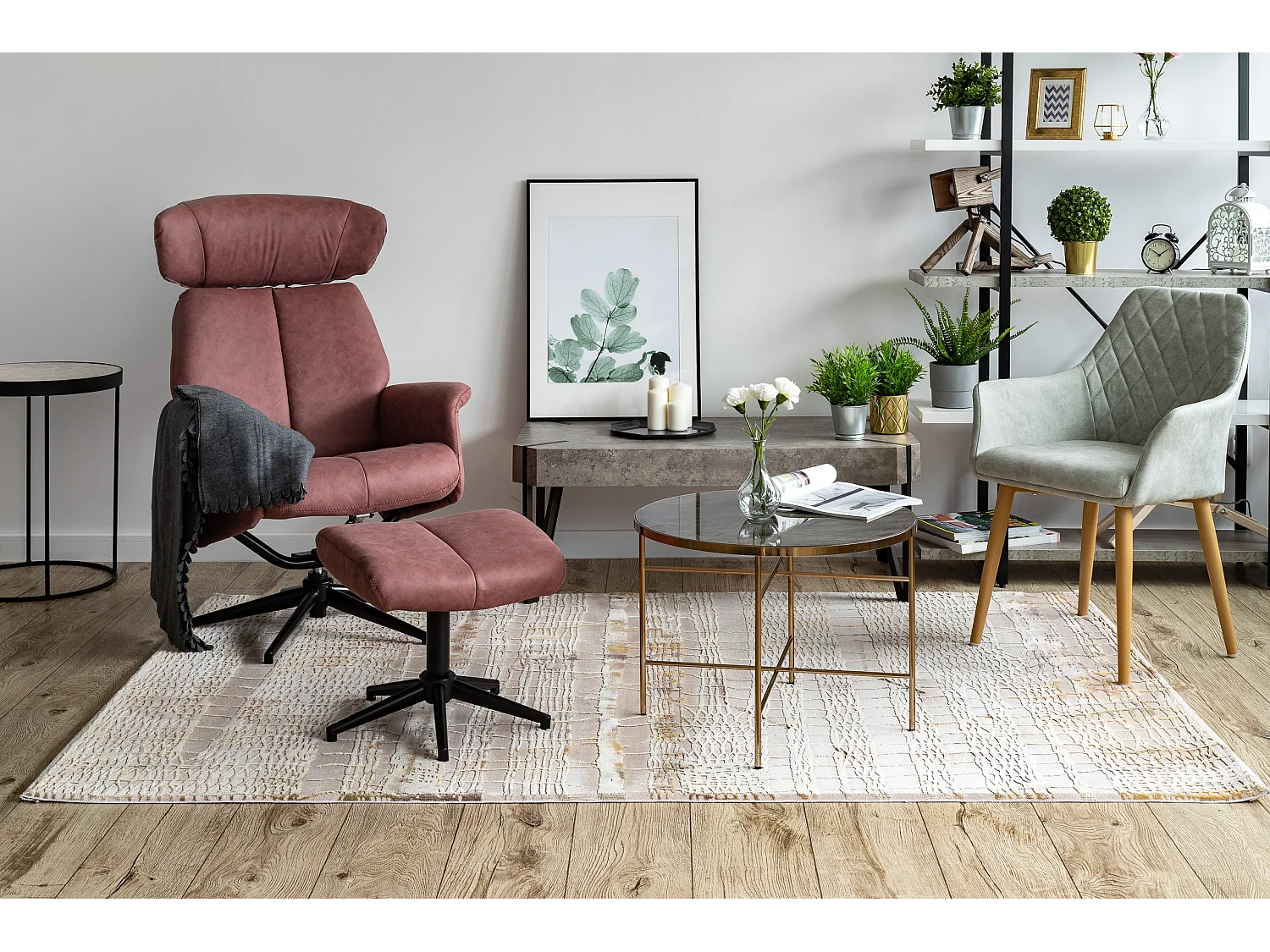 Tapijt ACRYL VALENCIA 5032 KORA beige / geel 160x235 cm